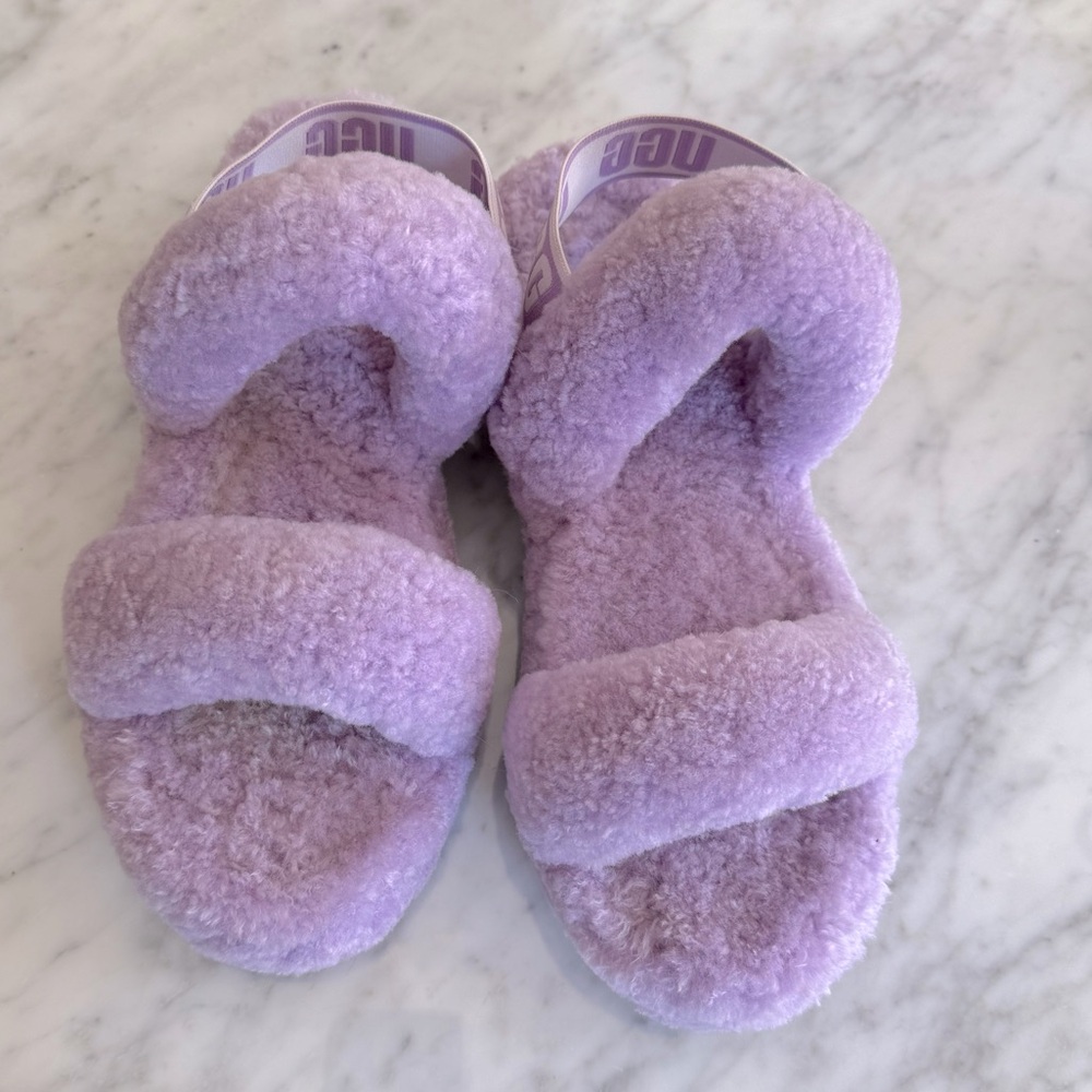 UGG Oh Yah slide Plush Slippers lilac